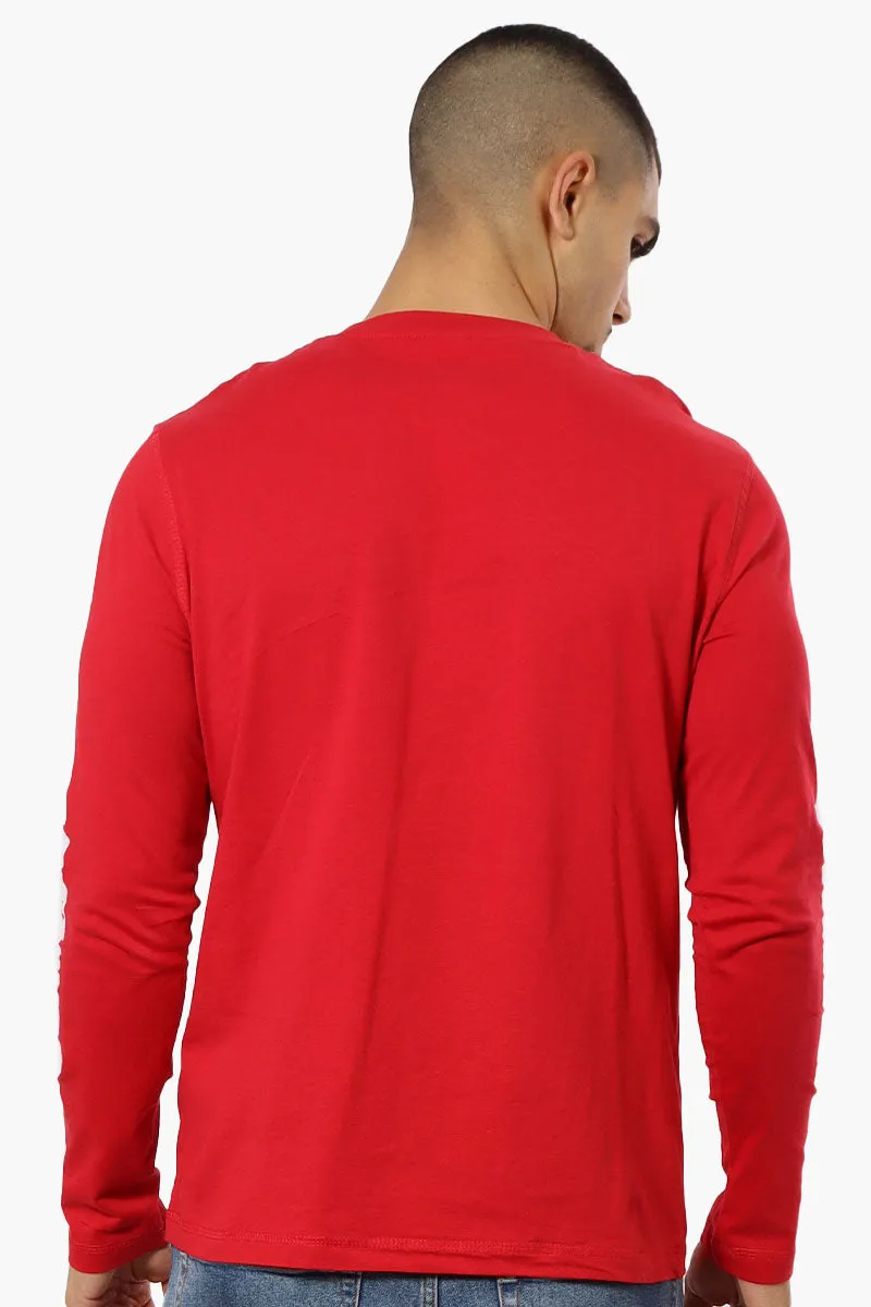 Canada Weather Gear Logo Sleeve Long Sleeve Top - Red