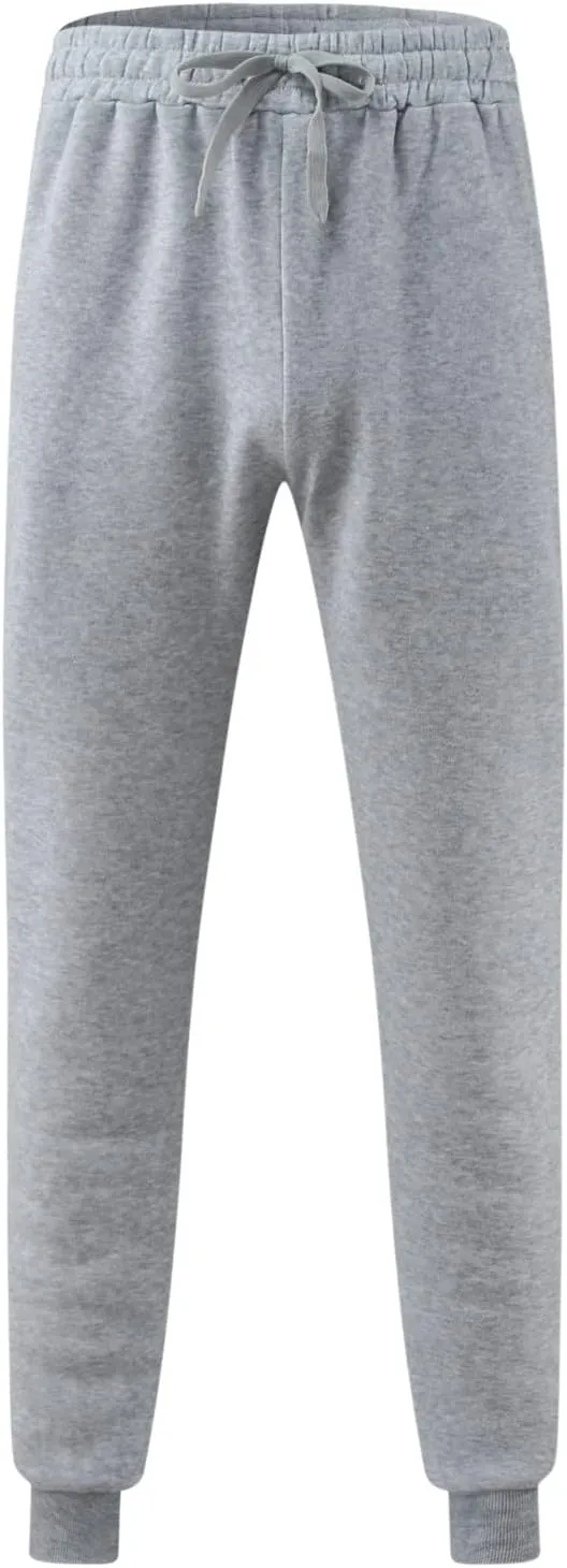 Cargo Pants for Men Relaxed Fit Pants Sweatpants for Men with Pockets Mens Heavyweight Sweatpants Fleece Lined Cargo