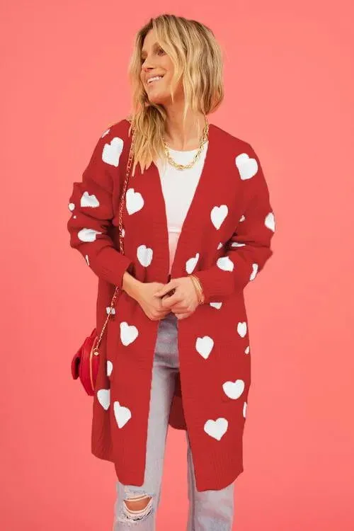 Cozy Open-Front Cardigan: Cute Patterns for Fashionable Women