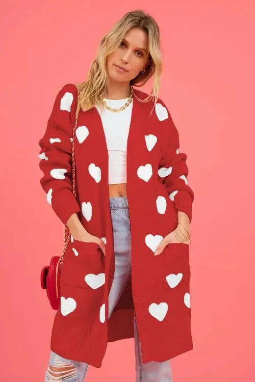 Cozy Open-Front Cardigan: Cute Patterns for Fashionable Women