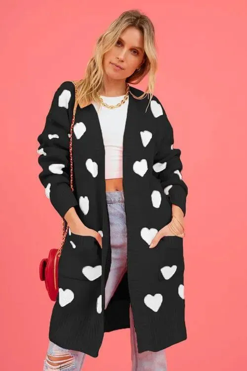 Cozy Open-Front Cardigan: Cute Patterns for Fashionable Women