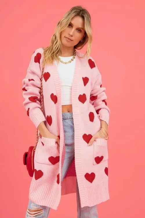 Cozy Open-Front Cardigan: Cute Patterns for Fashionable Women