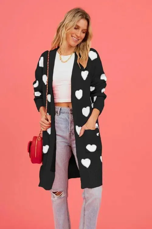 Cozy Open-Front Cardigan: Cute Patterns for Fashionable Women