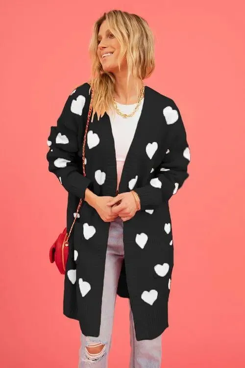 Cozy Open-Front Cardigan: Cute Patterns for Fashionable Women