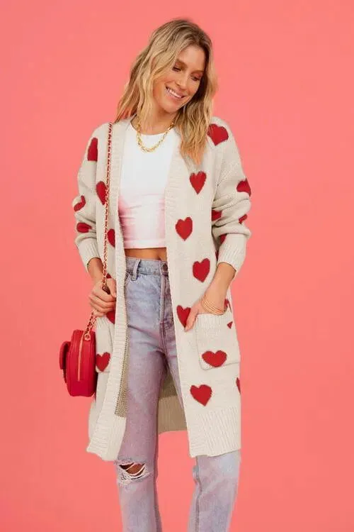Cozy Open-Front Cardigan: Cute Patterns for Fashionable Women