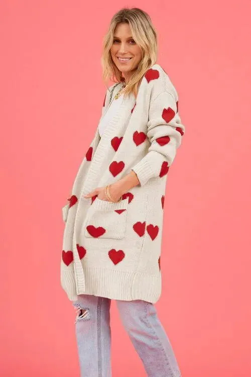 Cozy Open-Front Cardigan: Cute Patterns for Fashionable Women