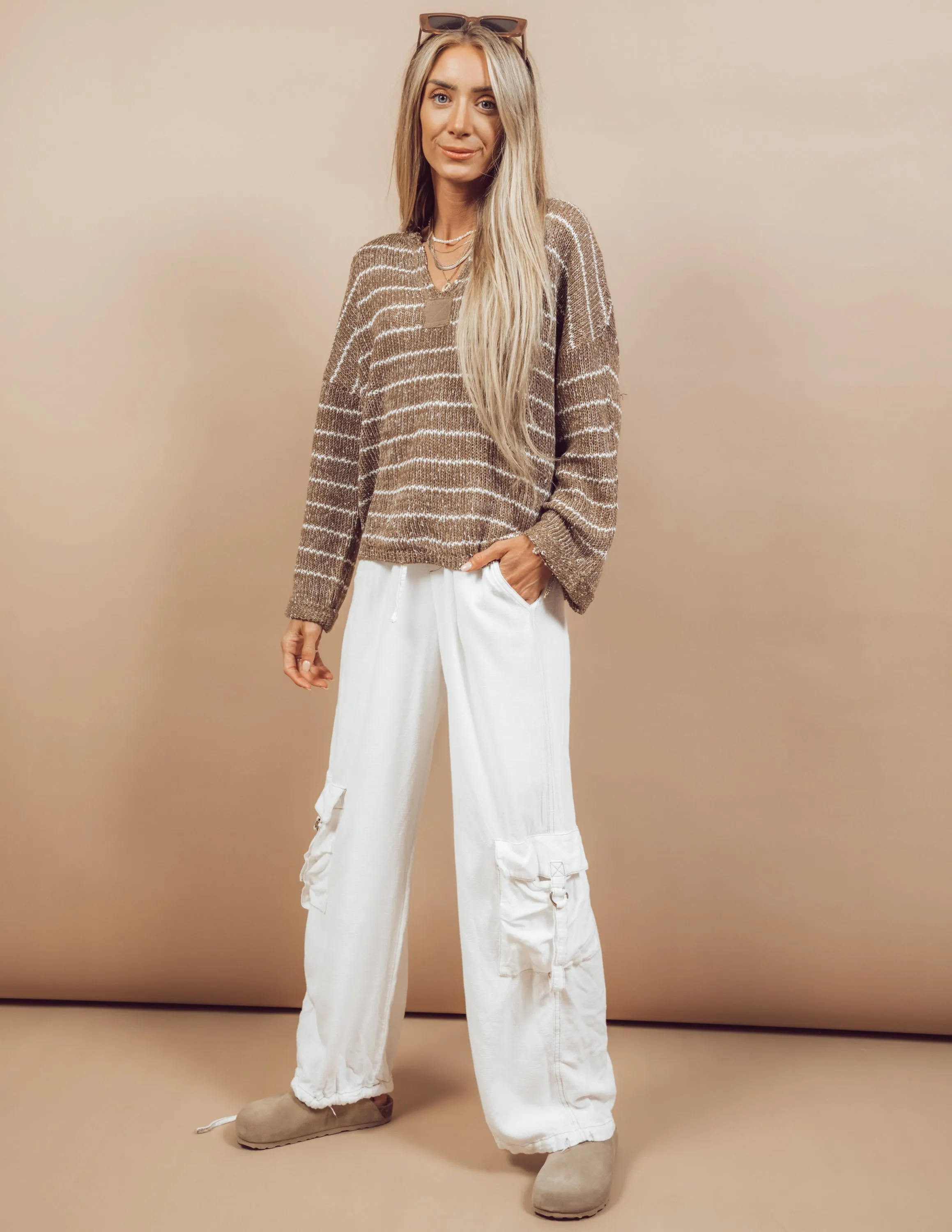 Delfina Striped Sweater