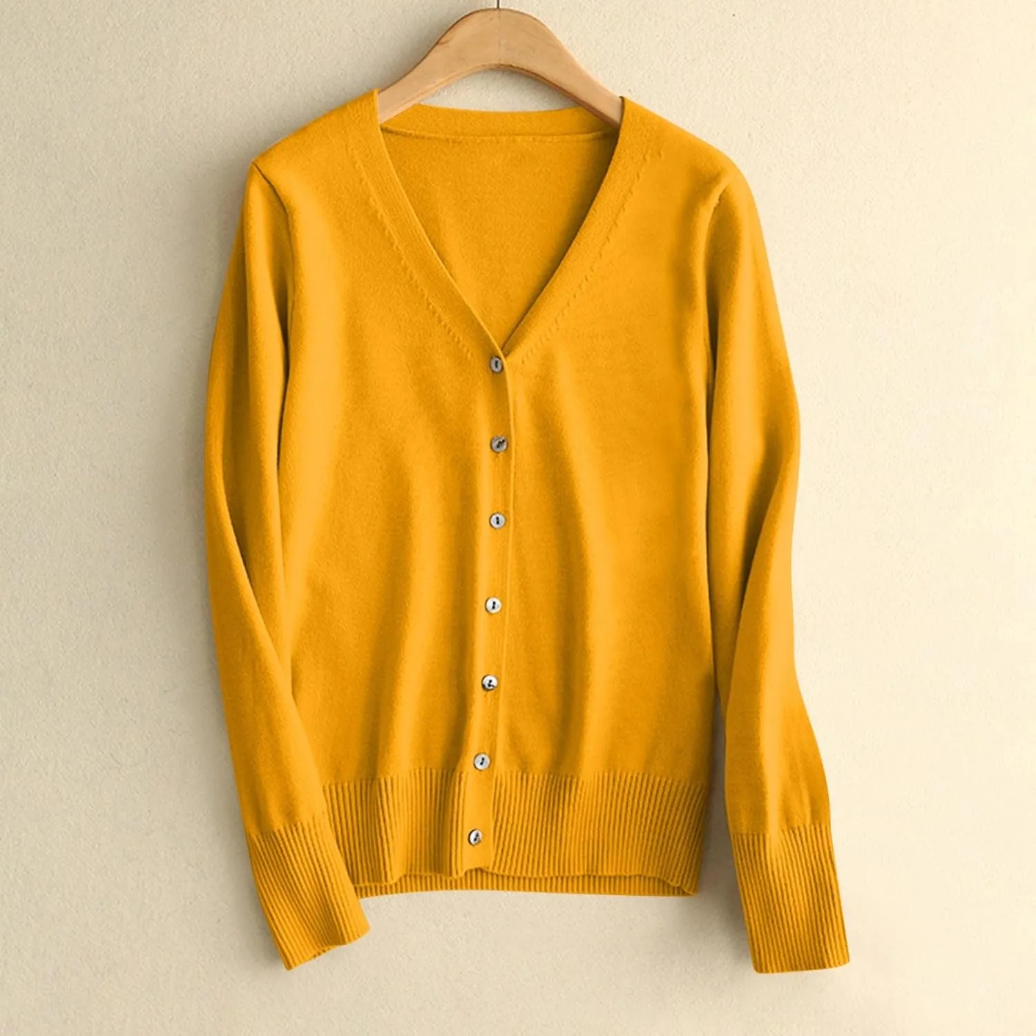 Lightweight Cardigan Sweaters for Women Fall Fashion 2024 Long Sleeve Open Front v Neck Button Down Cardigan Jackets