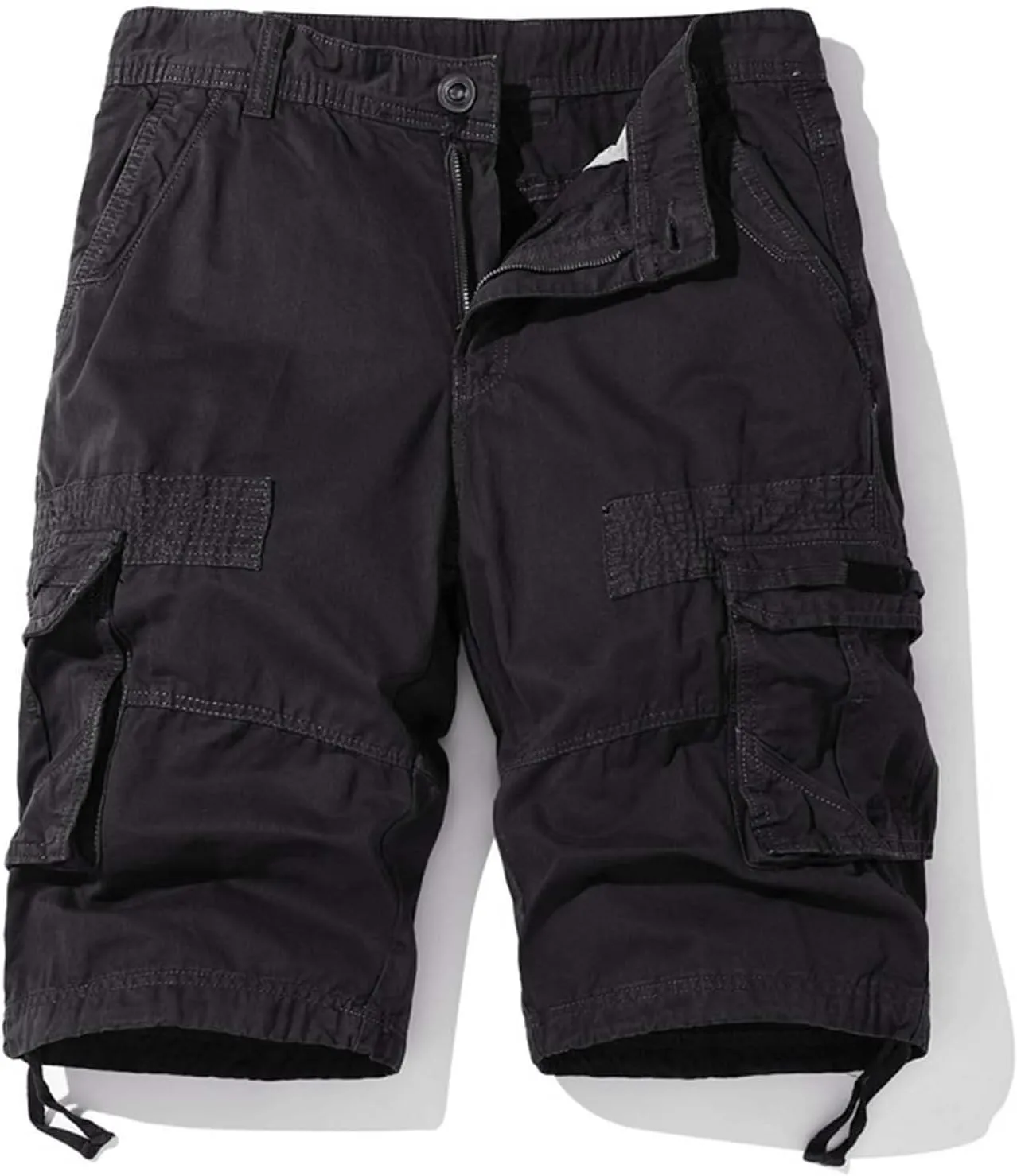 Mens Summer Cargo Shorts Loose Fit Lightweight Outdoor Work Shorts with Multi Pockets Classic Premium Twill Hiking Shorts