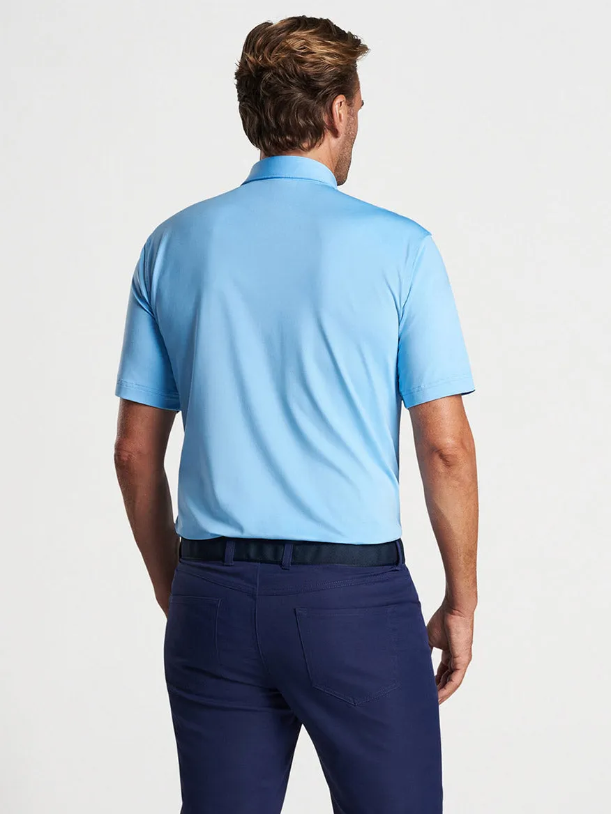Peter Millar Solid Performance Jersey Polo in Cottage Blue [Sean Self Collar]