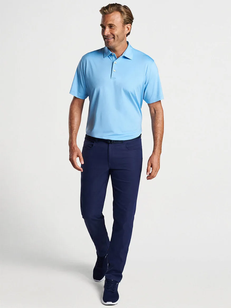 Peter Millar Solid Performance Jersey Polo in Cottage Blue [Sean Self Collar]