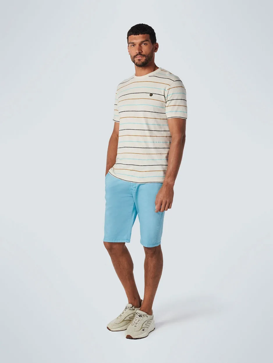 Short Chino Garment Dyed Twill Stretch | Light Aqua