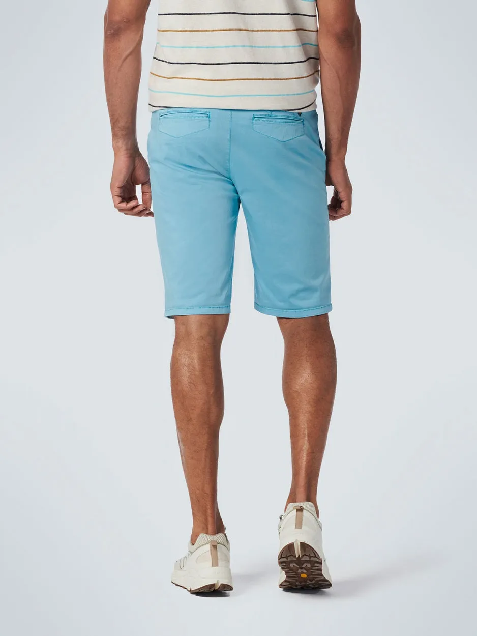 Short Chino Garment Dyed Twill Stretch | Light Aqua