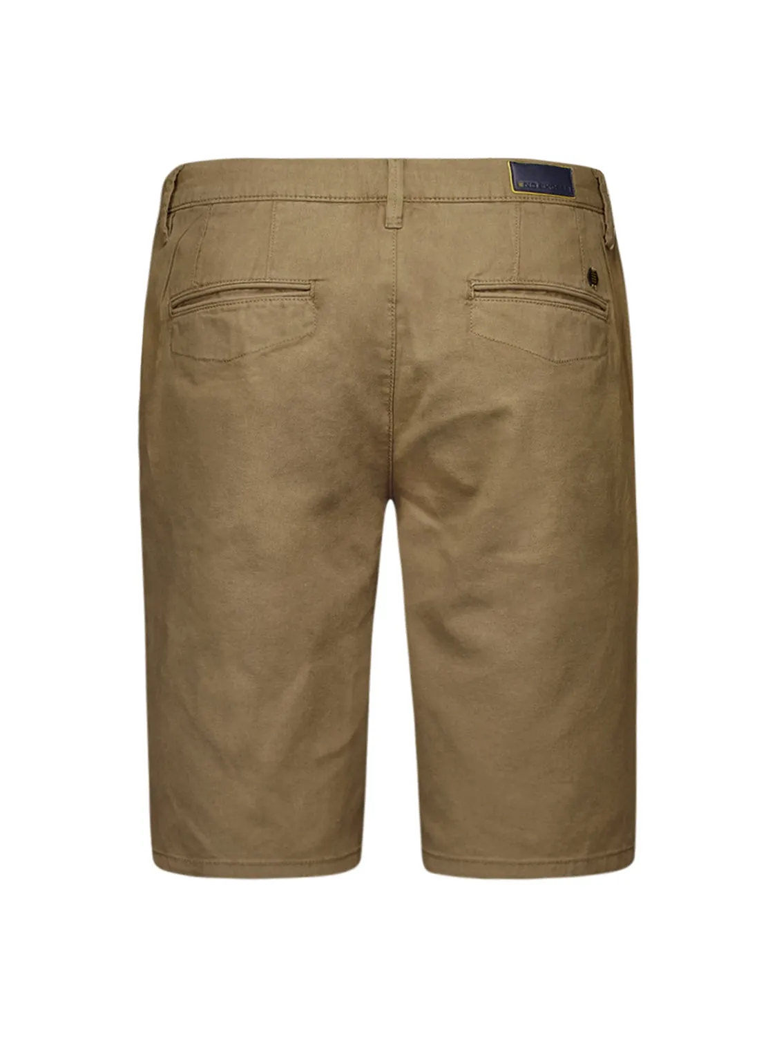 Short With Linen Garment Dyed | Almond