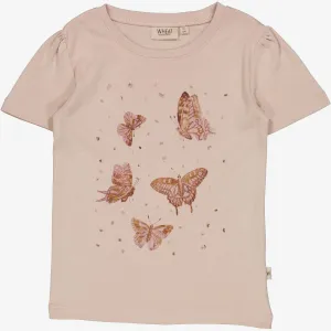 T-Shirt Butterflies - pale lilac