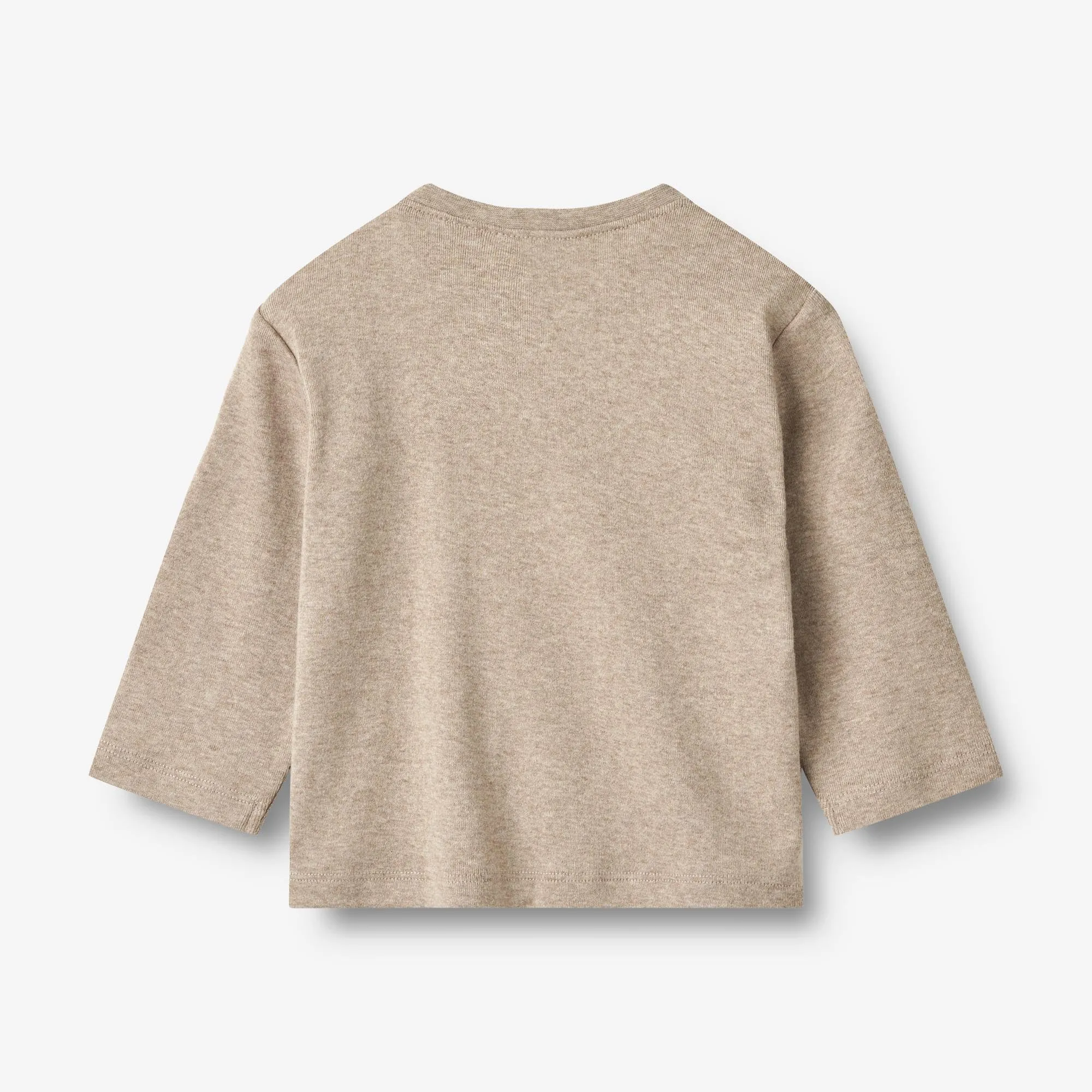 T-Shirt L/S Sebastian - gravel melange
