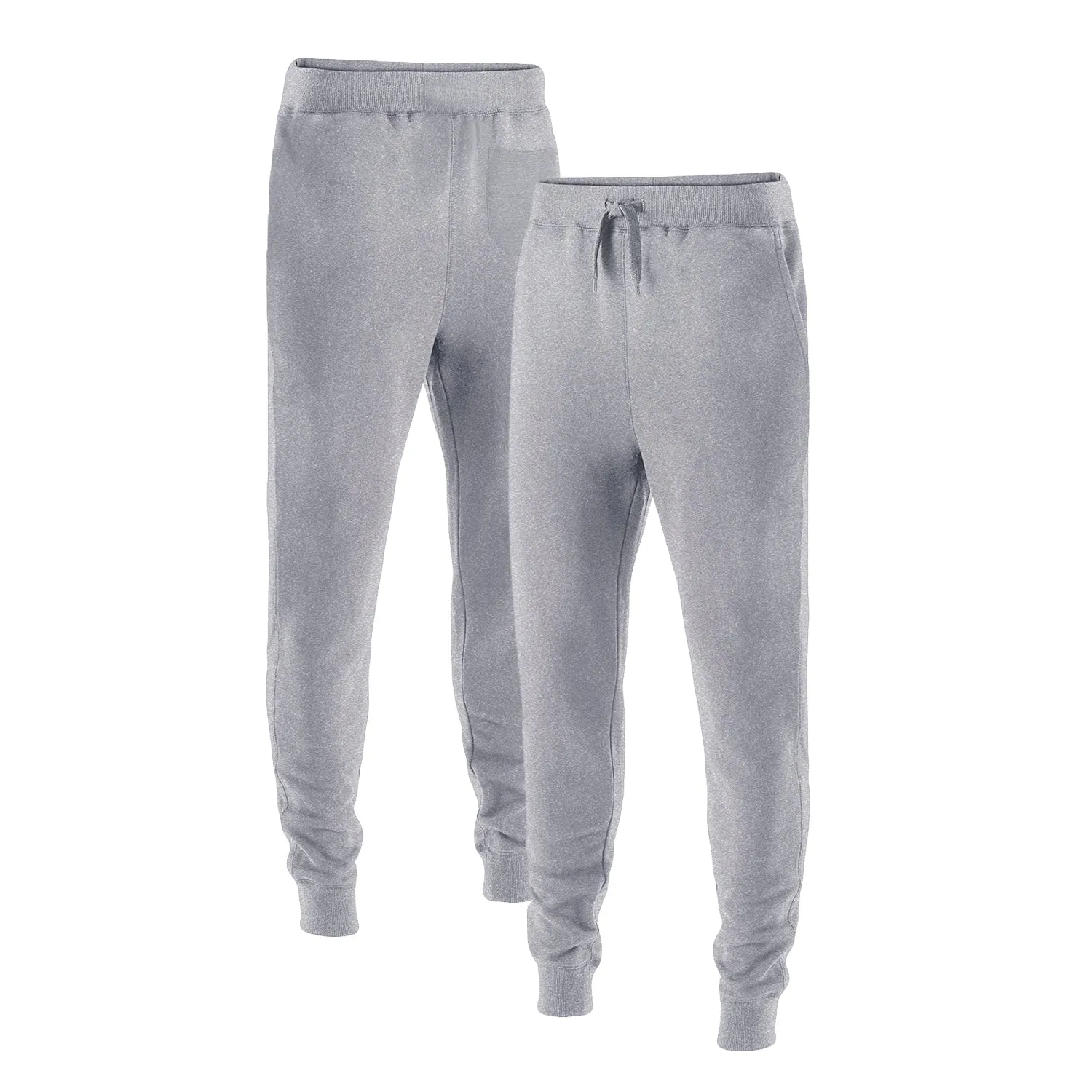 Venley Women's MADE IN USA Heather Grey Slim-Fit Fleece Joggers