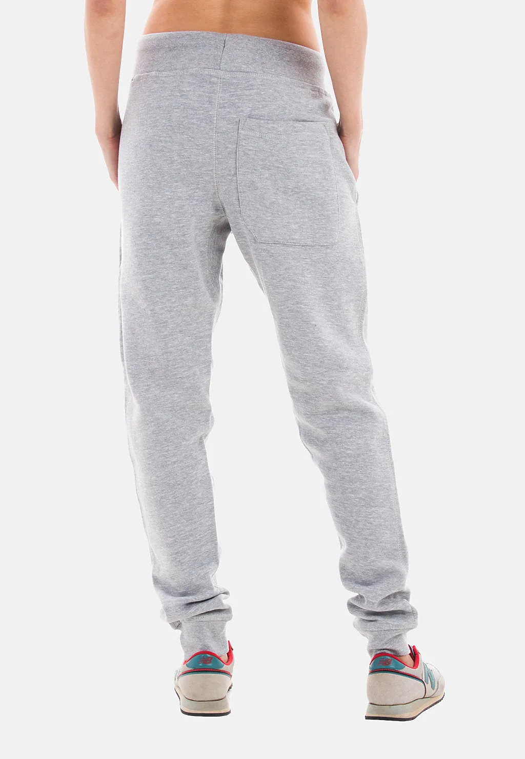 Venley Women's MADE IN USA Heather Grey Slim-Fit Fleece Joggers