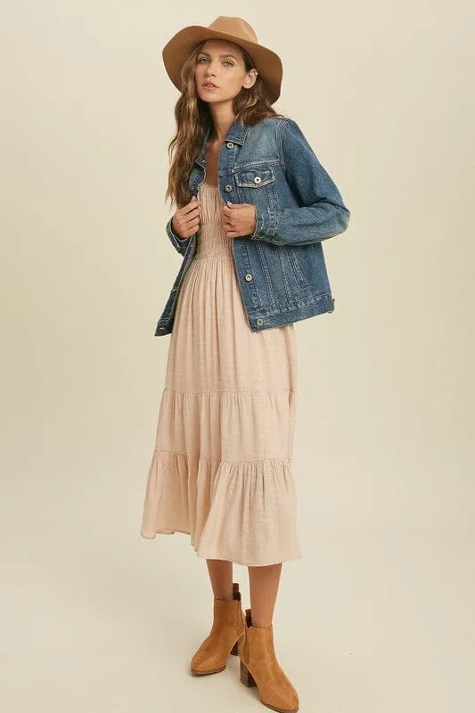 Vintage Blues Relaxed Fit Denim Jacket Medium Wash