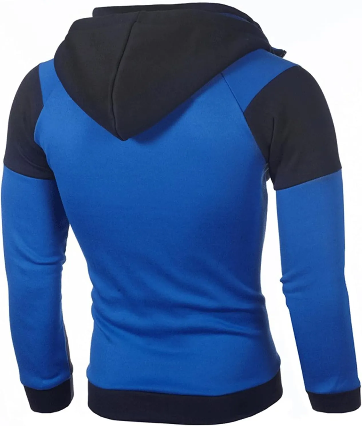 Ymosrh Men's Hoodies Zip Up Lightweight Workout Athletic Hooded Sweatshirt Jackets With Kanga Pocket Sweatshirt, S-3XL